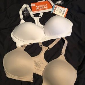 2 pack Warner’s racer back bras